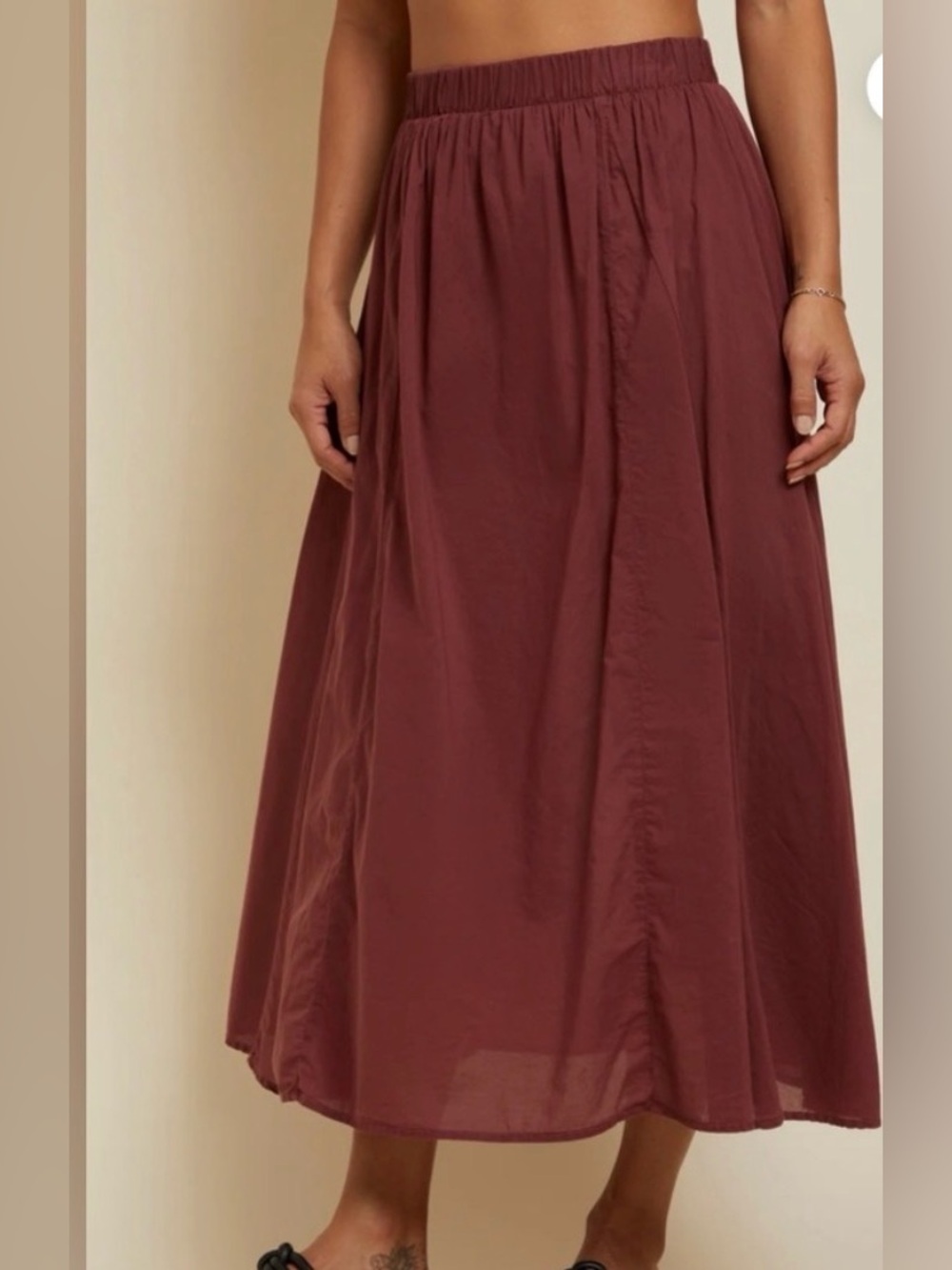 Nation LTD Maxi Skirt in Mauve Plum